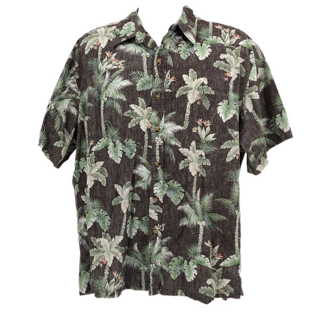 Cooke Street Honolulu Brown Green Floral Button-Up Shirt | Mens XXL